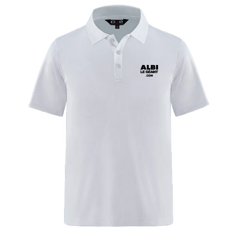 Elite - Polo Piqué en Coton/Poly/Élasthanne pour Homme