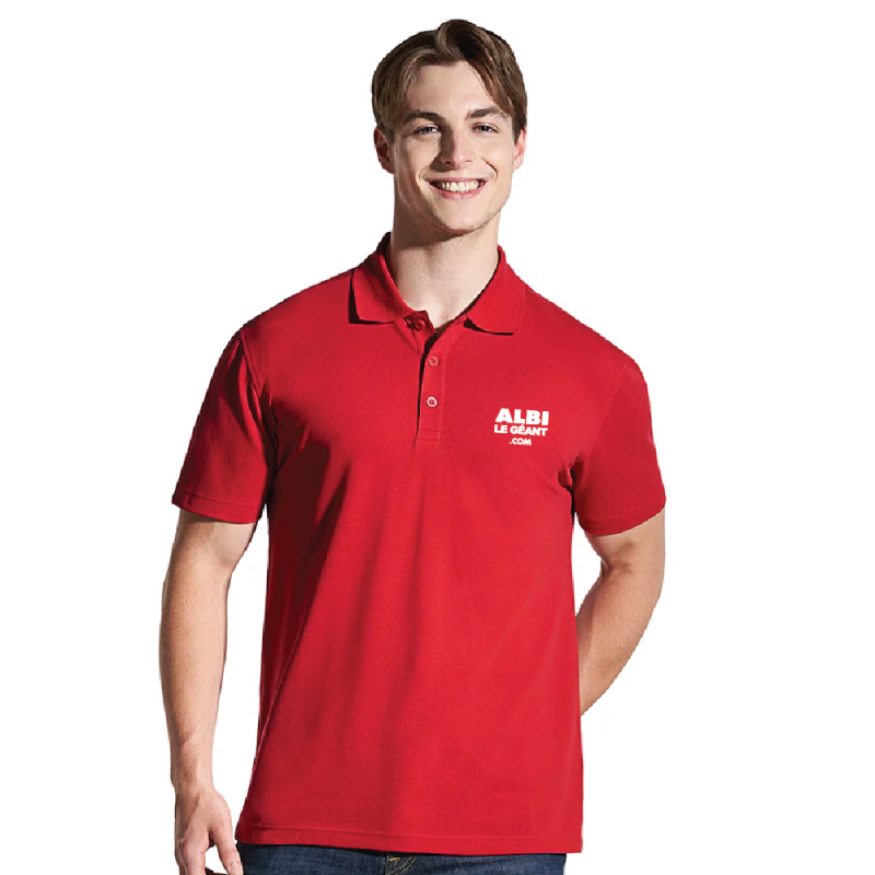 Elite - Polo Piqué en Coton/Poly/Élasthanne pour Homme