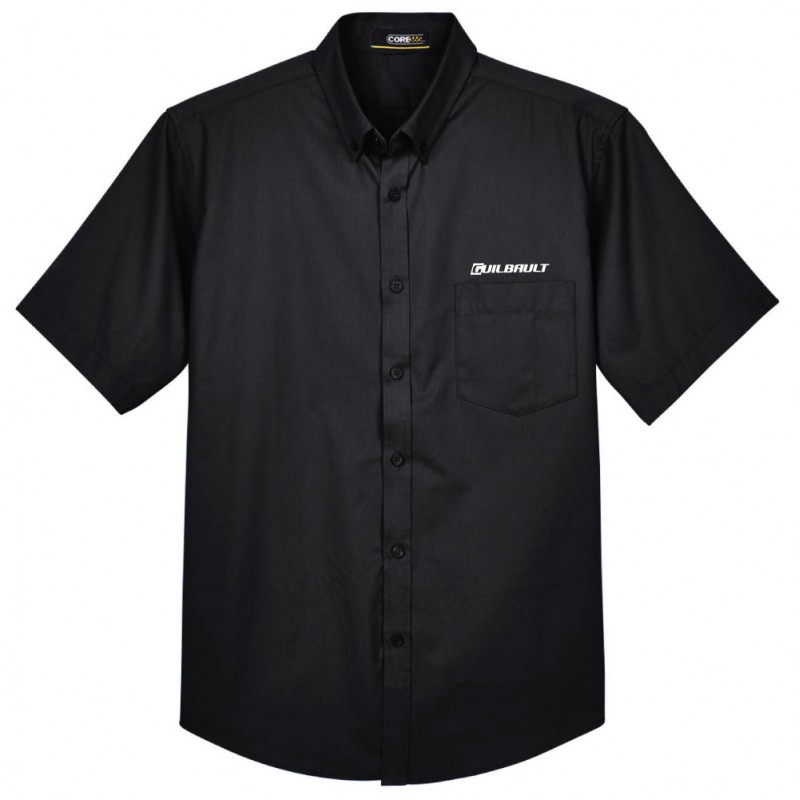 Chemise Chemise en twill Core365 manches courtes pour hommes