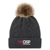 Tuque à rebord avec pompon