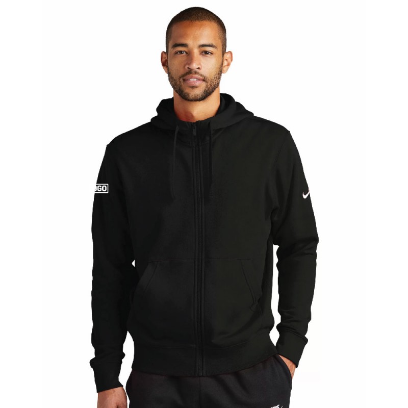 NIKE CHANDAIL À CAPUCHON À GLISSIÈRE MOLLETON CLUB AVEC SWOOSH À LA MANCHE. DR1513 NIKE CHANDAIL À CAPUCHON À GLISSIÈRE MOLLETON CLUB AVEC SWOOSH À LA MANCHE. DR1513