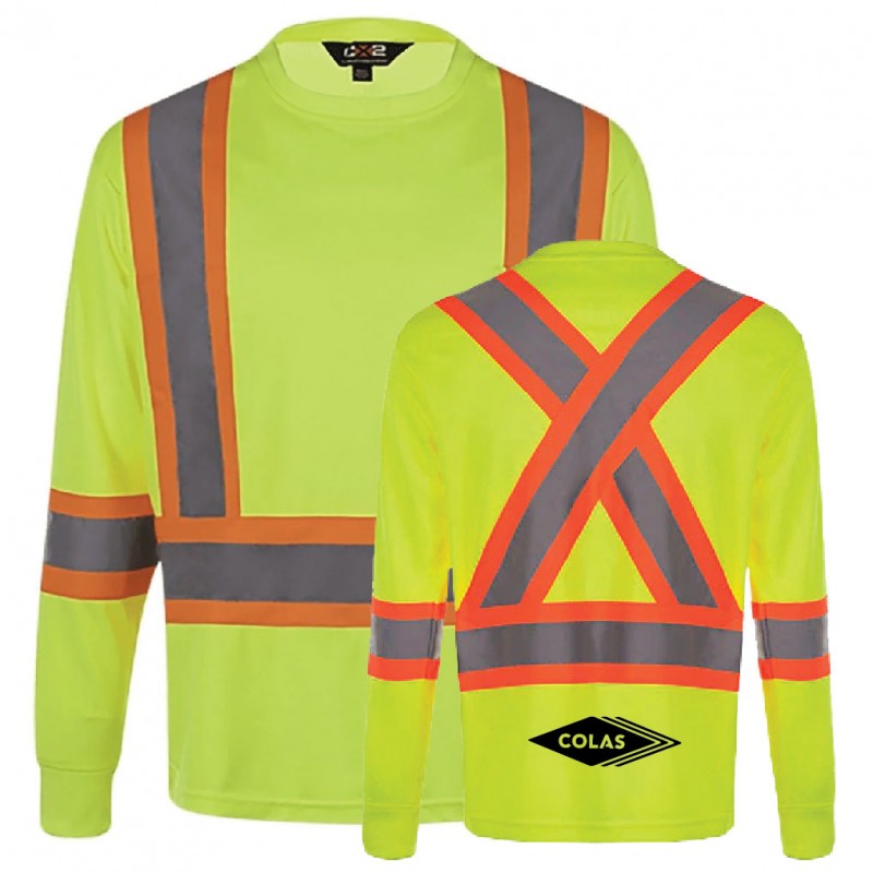 T-Shirt à Manches Longues Haute Visibilité pour Adulte