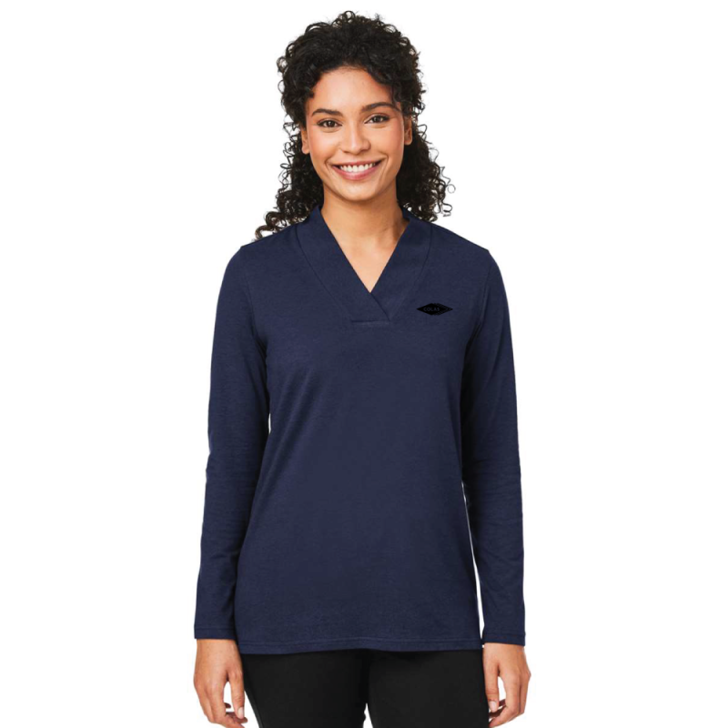 Devon & Jones - Haut en tricot à col châle Raleigh pour femme