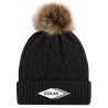 Tuque à pompom et rebord