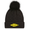Tuque à pompom et rebord