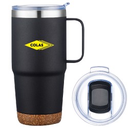 24 oz Vacuum Insulated Travel Mug with Cork Base