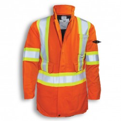 Parka de sécurité ignifuge et diélectrique