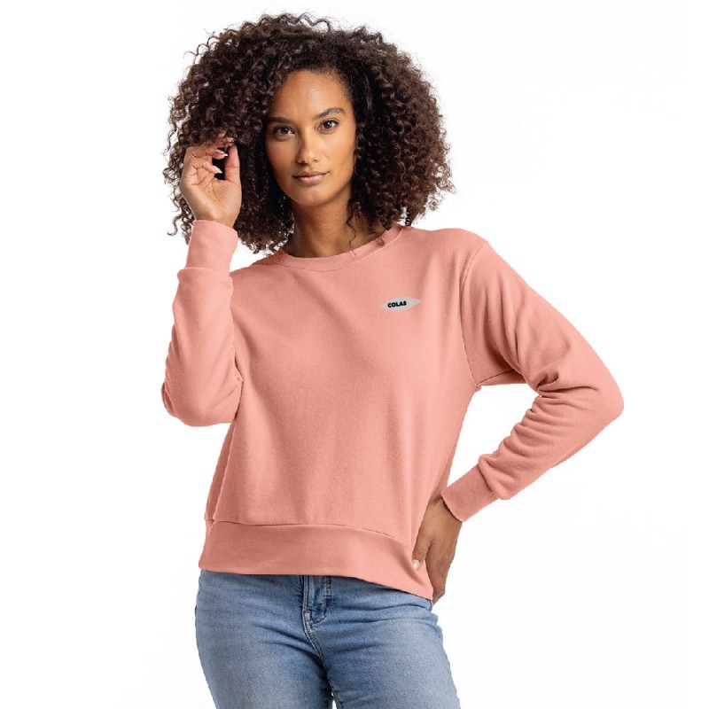 Next Level Apparel Pour femme' Laguna Sueded Chandail en molleton