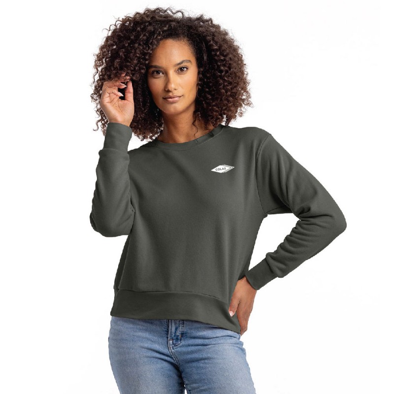 Next Level Apparel Pour femme' Laguna Sueded Chandail en molleton