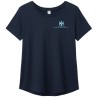 WOMEN'S RELAXED TRI-BLEND SCOOP NECK TEE