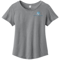 WOMEN'S RELAXED TRI-BLEND SCOOP NECK TEE