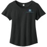 WOMEN'S RELAXED TRI-BLEND SCOOP NECK TEE