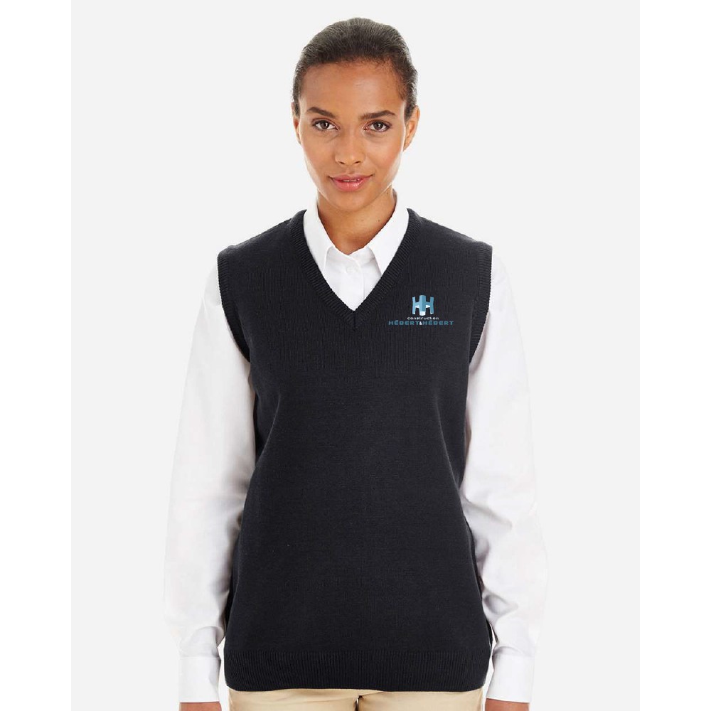 Gilet sans manche à col en V pour femme