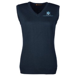 Gilet sans manche à col en V pour femme