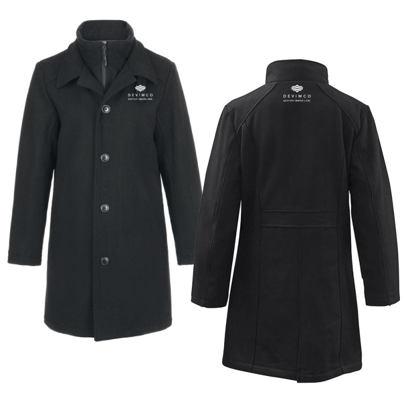 Manteau de ville épais en laine Melton mélangée pour femmes Manteau de ville épais en laine Melton mélangée pour femmes