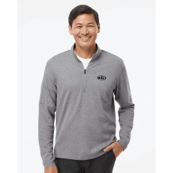 Adidas - Chandail glissière un quart 3 bandes