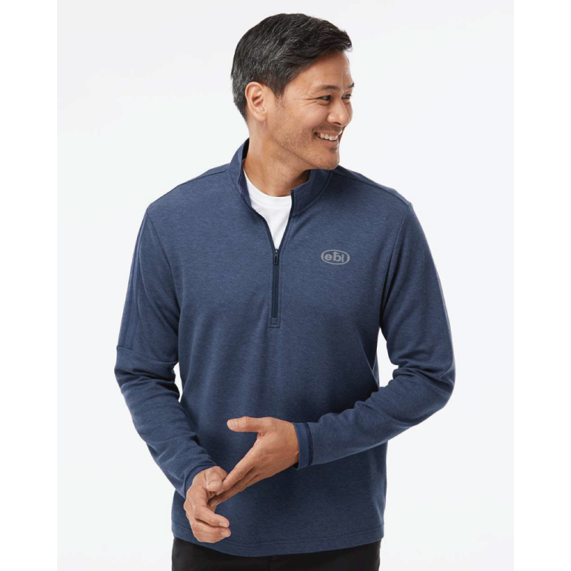 Adidas - Chandail glissière un quart 3 bandes