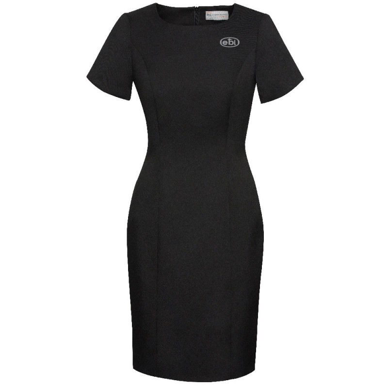 Robe droite extensible cool à manches courtes pour femmes