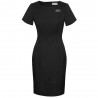 Robe droite extensible cool à manches courtes pour femmes