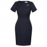 Robe droite extensible cool à manches courtes pour femmes