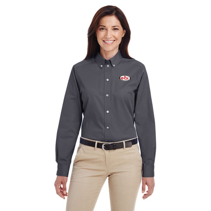 Women's long-sleeved 100% cotton shirt