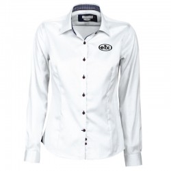 Sans repassage Chemise habillée 100% Coton manche longue Femme