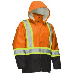 Hi Vis Safety Rain Jacket...
