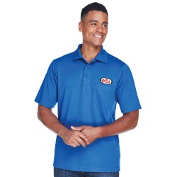 Polo performance 100% polyester à poche