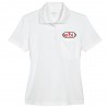 Polo performance 100% polyester femme à poche
