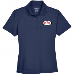 Polo performance 100% polyester femme à poche