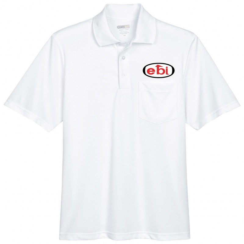 Polo performance 100% polyester à poche
