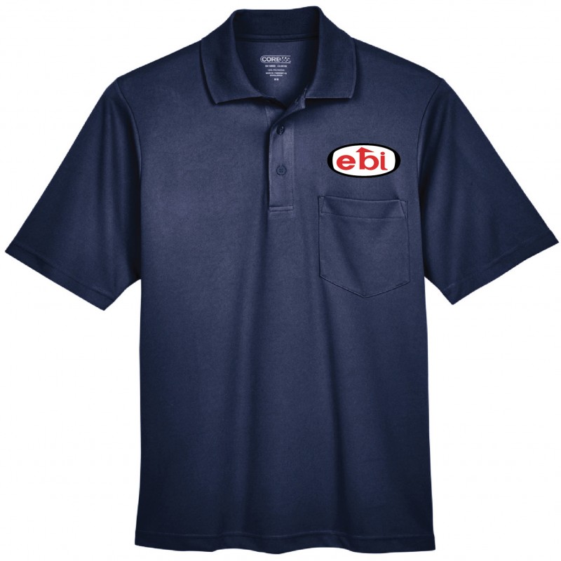 Polo performance 100% polyester à poche