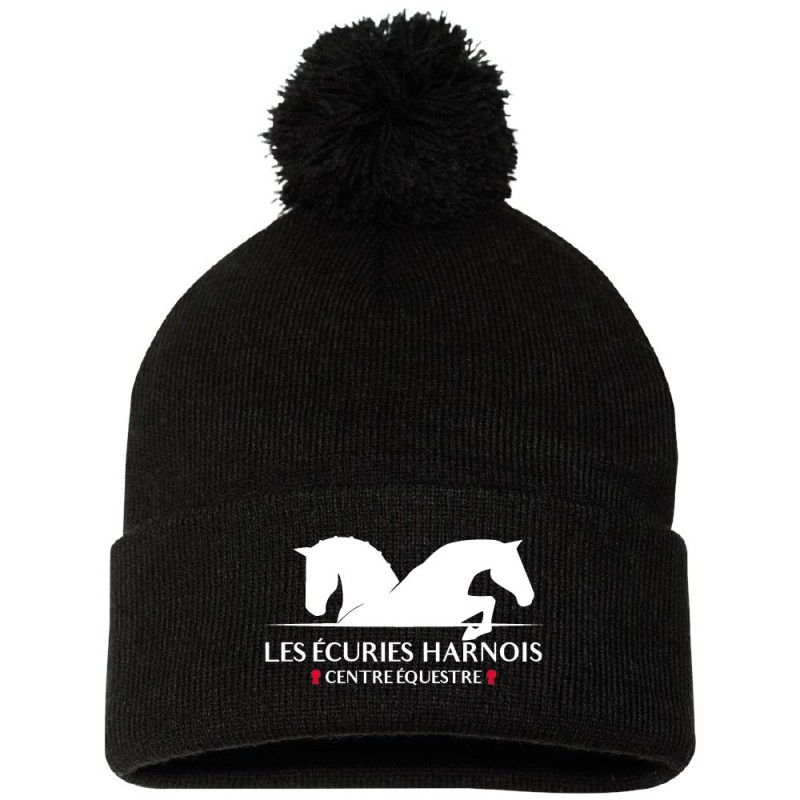 Tuque à pompon et revers 12''