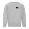 Fleece crewneck youth sweatshirt