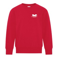 Fleece crewneck youth sweatshirt