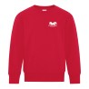 Fleece crewneck youth sweatshirt