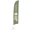 Beach Flag Medium F2 Impression Recto Verso  Base en X