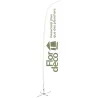 Beach Flag Medium F2 Impression Recto Verso  Base en X