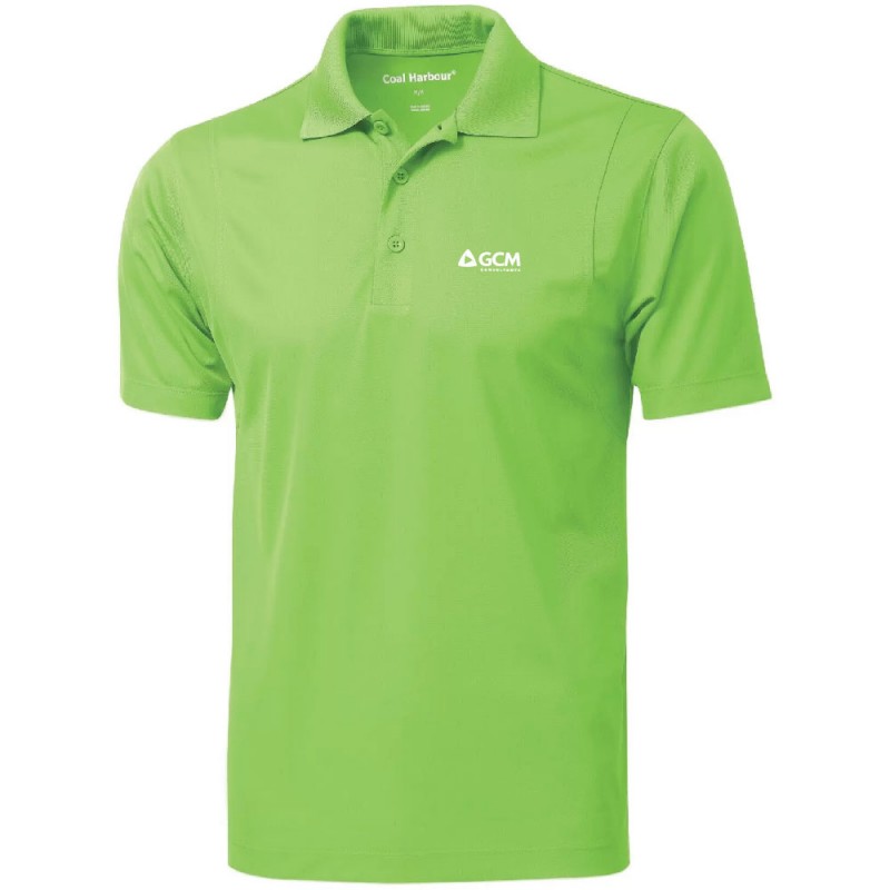 Polo 100% Polyester anti-accro manche courte