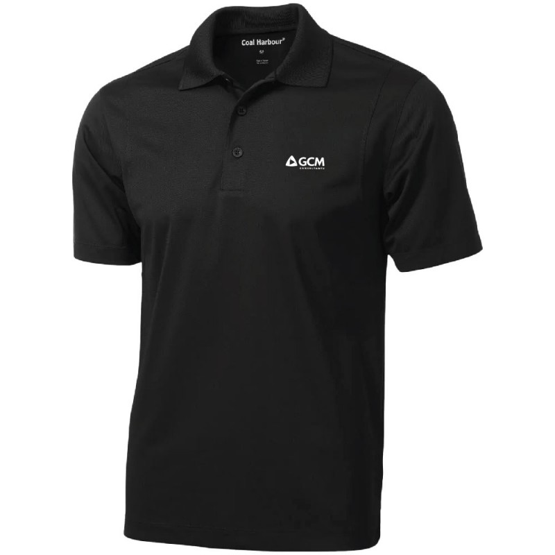 Polo 100% Polyester anti-accro manche courte