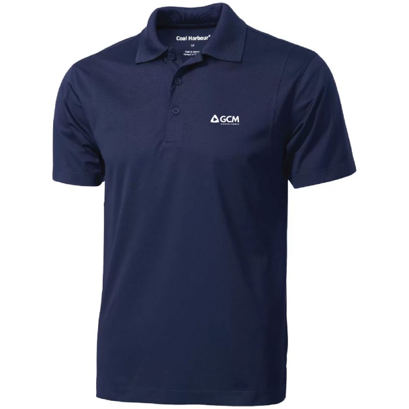 Polo 100% Polyester anti-accro manche courte