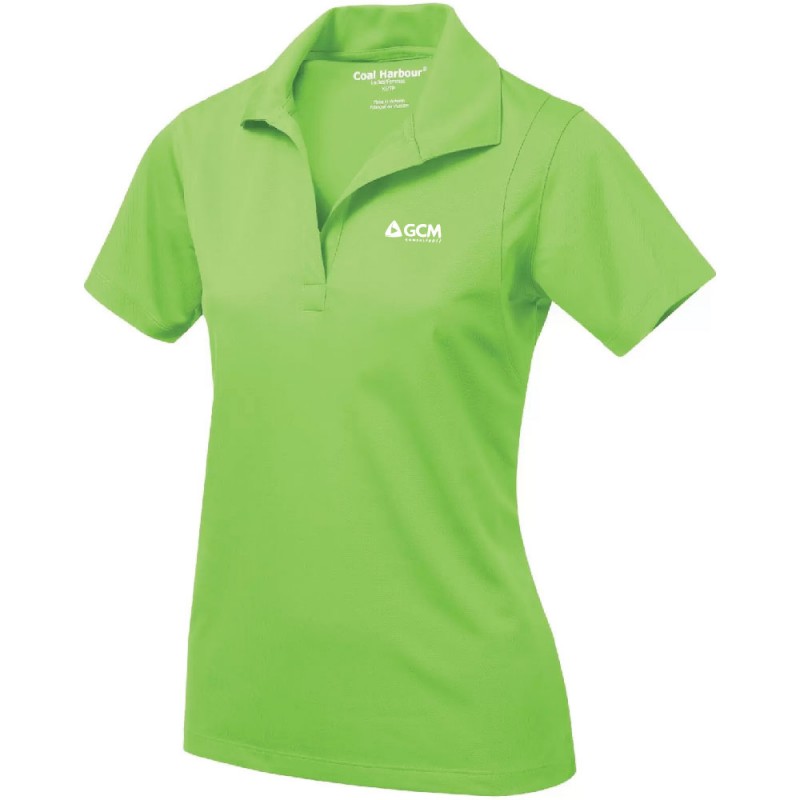 Polo 100% Polyester anti-accro manche courte Femme