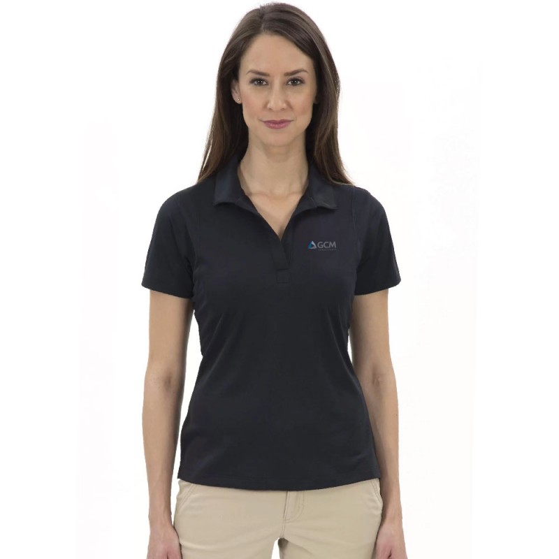 Polo 100% Polyester anti-accro manche courte Femme
