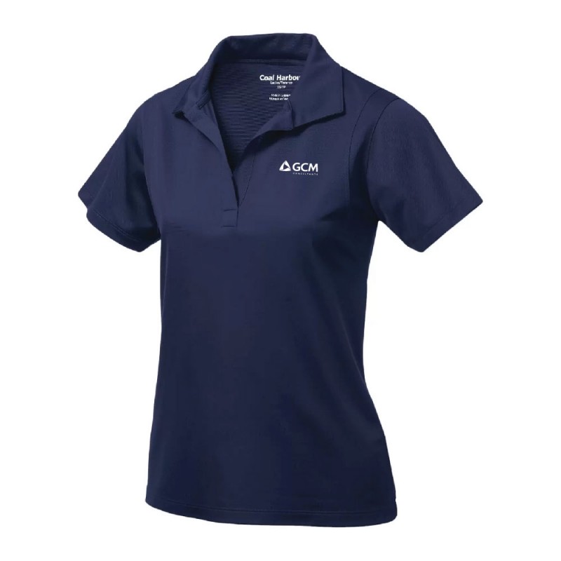 Polo 100% Polyester anti-accro manche courte Femme