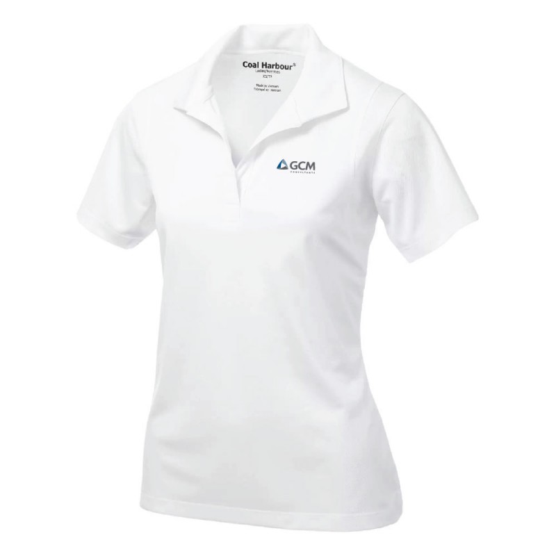 Polo 100% Polyester anti-accro manche courte Femme