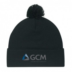 Beanie with pompom