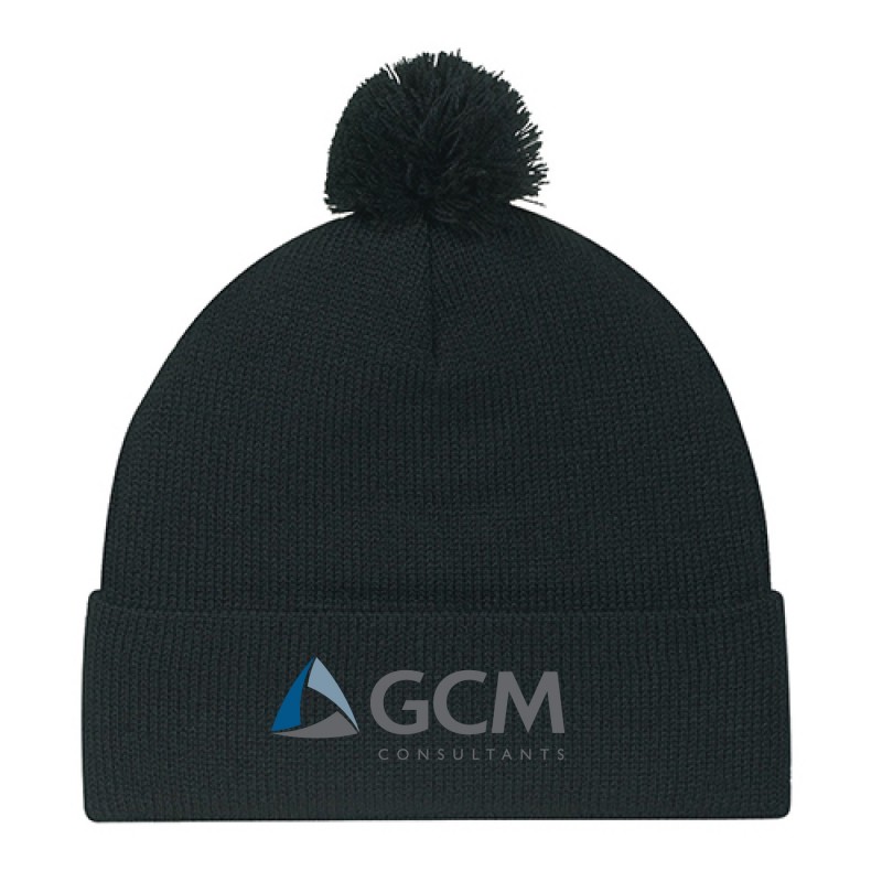 Beanie with pompom
