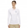 Polo performance pour femme en piqué Pinnacle de CORE365MC à manches longues