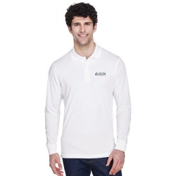 Polo performance pour homme en piqué Pinnacle de CORE365MC à manches longues