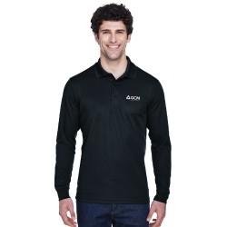 Polo performance pour homme en piqué Pinnacle de CORE365MC à manches longues